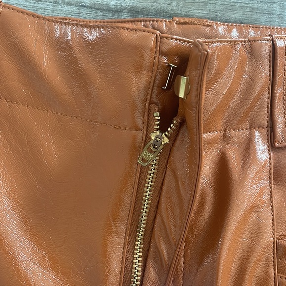 Free People Faux Leather Vegan Leather ‘Star Crossed Lovers’ Wide Leg Pant - Picture 6 of 10